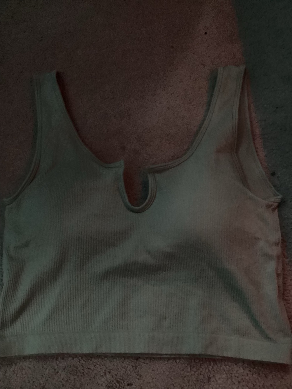 Light green crop top